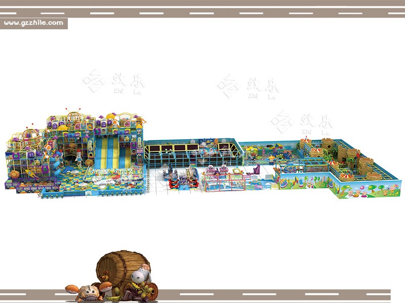 室内兒童樂園設淘氣堡設施有哪些，海洋球池：可以學習顔色、點數、分組、計算、投擲、拍打運動、收拾、紀律、習慣等。 蹦床：鍛煉他的腿部肌肉,提高身體諧調性.。 平衡台：建立身體平衡能力.。 滑梯：兒童的四肢及全身協調性在滑梯上得到連續地完全地鍛煉。 獨木橋：建立身體平衡能力, 提高身體諧調性, 鍛煉兒童膽量.。 蕩橋：建立身體平衡能力, 提高身體諧調性. 鍛煉兒童膽量。 空中滑翔：鍛煉體能，激發兒童戰勝困難的勇氣。 羊角球：姿勢和雙側的統合,促進高程度的動作企劃。 按摩球：測試兒童的前庭平衡能力和重力感。 搖搖樂：對固有感覺和視覺統合調整. 各種遊樂項目都對幼兒成長有積極意義。 室内兒童樂園設備設計圖 ,室内兒童樂園設備和親子樂園一般爲室内遊樂樂園，而每個客戶的場地都是不一樣的，所以我公司是根據客戶場地的詳細尺寸及現在形狀，結合客戶的自身要求，再由專業設計師運用的視覺進行設計，力求達到整個設計的完美，能更好運用到實際場地。因此，我們的設計圖都形式各異，新穎百出，每款都是爲每個客戶量身定做的。