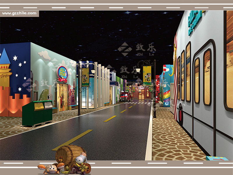 &nbsp;兒(ér)童樂園衍生設備(bèi)設施街道裝修