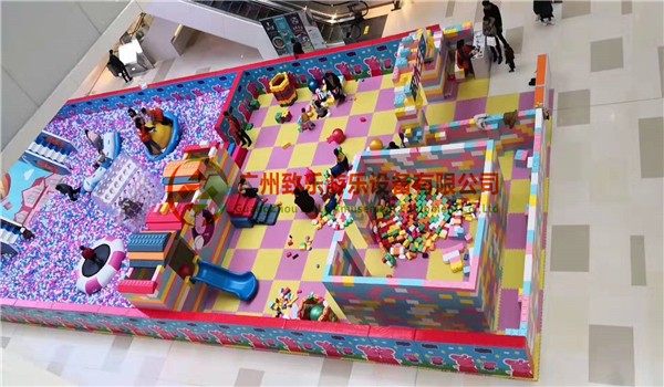 大型購物廣場中庭兒童樂園案例-積木王國樂園